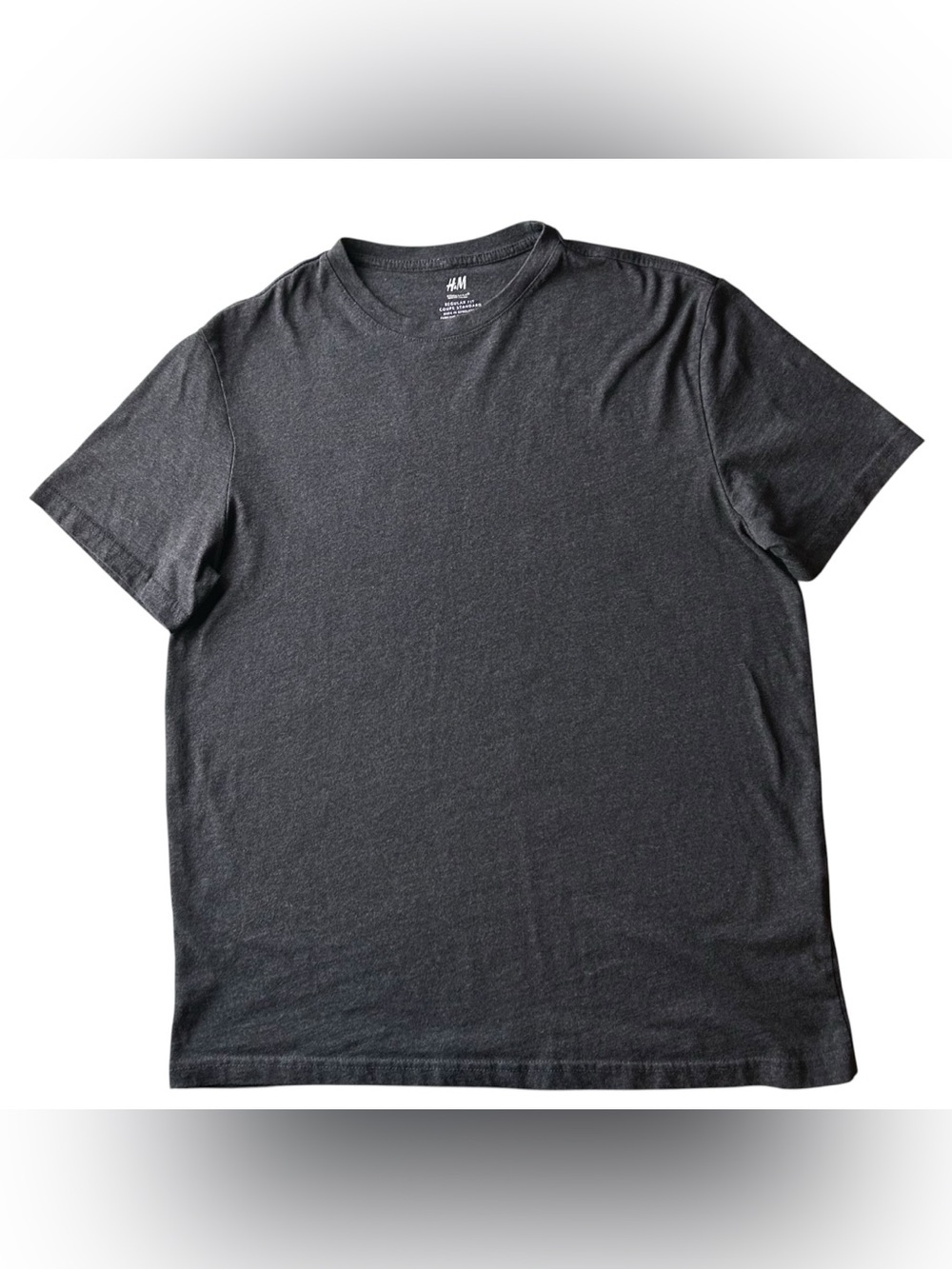 H&M COOLMAX Performance T Shirt Charcoal Grey Heather Men’s Medium Techwear